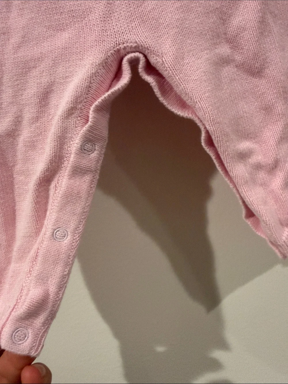 Nellapima Pink Knit Baby One-Piece Romper